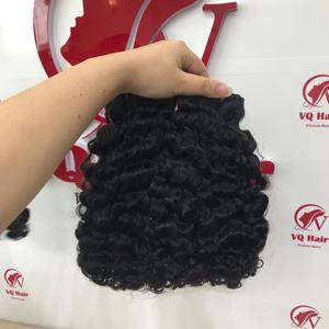 Extensiones de cabello virgen 100% de alta calidad, venta al por mayor, peluca rizada birmana, gran stock, cabello crudo vietnamita, Color claro - Product Image 6