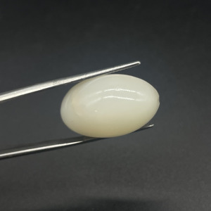 HAYAAT GEMS - Cabujón de Piedra Lunar Blanca Ovalada Natural de 24.20 Quilates, Piedra Preciosa Suelta de la India para la Elaboración de Joyas - Product Image 4
