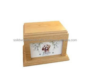 Urne en bois pour cendres d'animaux de compagnie, urnes funéraires en bois pour cendres de chat et de chien, urnes en bois de rose à bas prix - Product Image 3