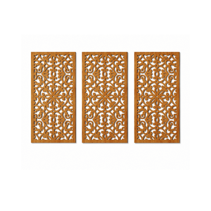 Ensemble de panneaux décoratifs muraux en bois découpés au laser de qualité supérieure |   Décoration murale Mandala pour salon, chambre, couloir et maison moderne, hôtel - Product Image 1