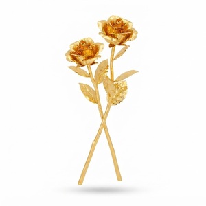 Wholesale 24k Gold Rose Real Preserved Gold Plated Rose Gold Dipped Rose for <b>Valentines</b> Day Mothers Day Anniversary <b>Gifts</b> Bulk - Product Image 3