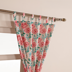 Cortina de Cuerda Tejida 100% Algodón Rosa con 100% Opacidad para Uso en Hogar, Hotel y Cafetería - Product Image 5