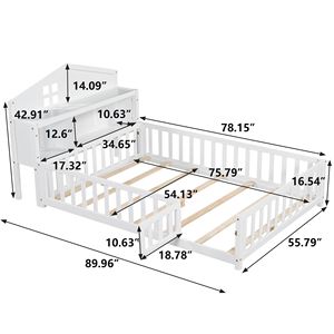 Cabeceros Blancos Montessori para Camas Infantiles de Tamaño Completo, Colocables Libremente - Product Image 5