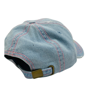 PRETTY GIRL <b>Light</b> Denim Hat Women Girls Fashion Denim Baseball Cap Custom Embroidery Adjustable Cotton Jean Cap Casual Street - Product Image 2