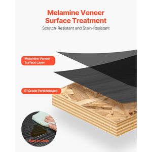 Mobile TV Sospeso Moderno da 59 Pollici con Centro Intrattenimento a Parete, Presa di Corrente e Foro per Cavi, Comodo Ripiano TV Sospeso con Spazio di Archiviazione - Product Image 5