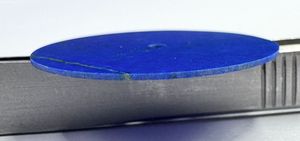Cadran de montre en pierre précieuse Lapis Lazuli bleu royal naturel, 28,50 mm x 0,60 mm, pierre ronde, cadran de montre, pierres précieuses du Rajasthan, vente en gros - Product Image 5