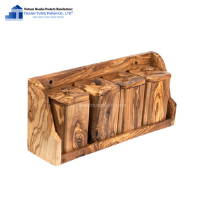 Étagère à épices en bois unique |   Fournisseur d'articles de cuisine du Vietnam - Product Image 3
