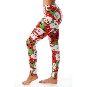Pantalones de yoga elásticos de cintura alta para mujer con estampado de sublimación personalizado Leggings con cierre de cordón de nuevo diseño - Product Image 5