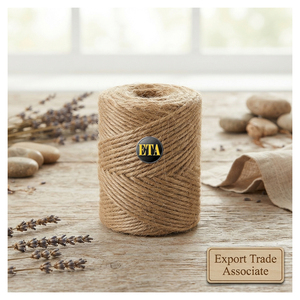 Best Quality 49LBS 2-Ply 100% <b>Jute</b> Yarn Eco-Friendly Recyclable Anti-Bacteria Texturized Raw Material for Sewing Knitting - Product Image 1