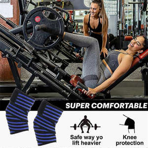 Soporte de Rodilla Deportivo Transpirable, Ajustable, Portátil y Plegable, Unisex, para Fisicoculturismo, Entrenamiento, Gimnasio, Levantamiento de Pesas y Sentadillas - Product Image 4