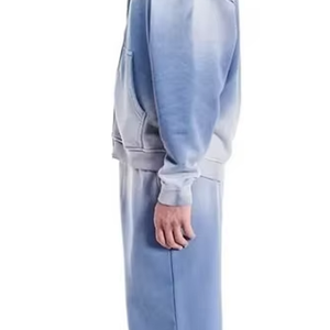 Ensemble survêtement homme personnalisé en molleton de coton épais 400 GSM, sweat à capuche et pantalon de survêtement, modèle oversize vierge - Product Image 4