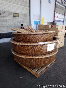 Coracle de Bambú Vietnamita Hecho a Mano, Bote de Pesca Redondo Tradicional, Coracle de Bambú Tejido Natural para Decoración de Turismo y Resorts - Product Image 2