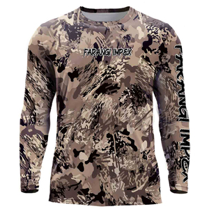 Vêtements pour hommes personnalisés pour la saison de la chasse aux canards en été, motif camouflage, col rond, manches courtes, jersey de chasse à col rond - Product Image 3
