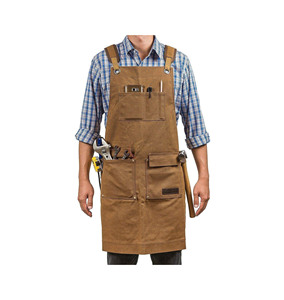 Delantal de Soldadura Impermeable de Lona con 2 Bolsillos, Diseño Ajustable con Correas, Resistente al Calor hasta 800°C - Product Image 6