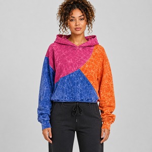 Sweat à capuche personnalisé pour femme, style vintage délavé à l'acide, streetwear décontracté, en molleton écologique épais 100 % coton, style hiver, séchage rapide - Product Image 1