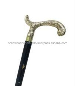 Bastón de madera de Venta caliente con nuevo diseño mango de latón bastón plegable para caminar bastones decorativos para caminar - Product Image 1