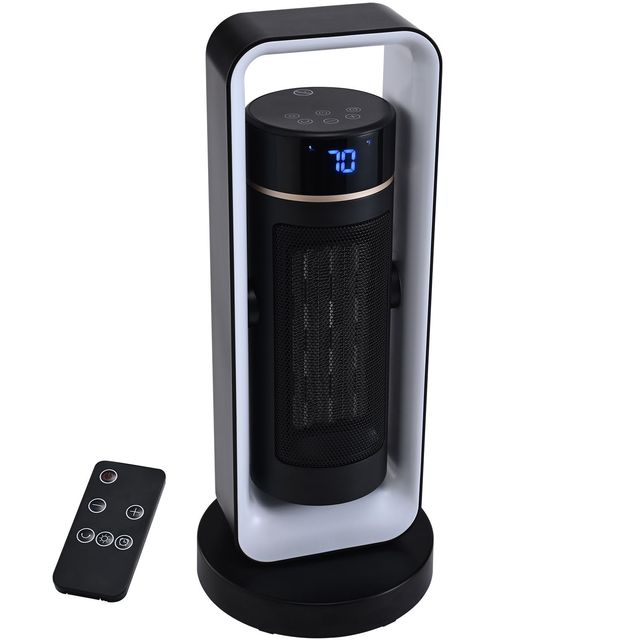 1000W/1500W Electric Space Heater with Thermostat Remote Control 20 Tip S Ceramic Heater Fan Infrared Type US Plug
