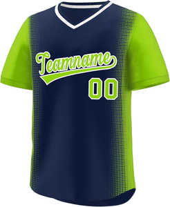 Maillot de baseball personnalisé en polyester sublimé, orange et noir, col en V, manches courtes, anti-transpiration, unisexe, pour équipe adulte, vêtements de sport - Product Image 3