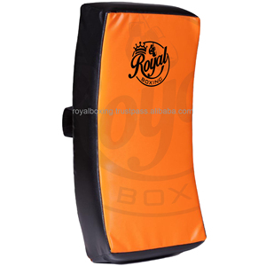 Pads de frappe de haute qualité pour la boxe, boucliers de frappe, pads de frappe incurvés pour Muay Thai et Taekwondo, boucliers de frappe corporelle pour MMA en cuir PU - Product Image 1