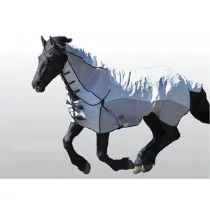 durable paddock horse rug air mesh inserts for high airflow Hybrid Rugs Diamond weave Ripstop cotton horse blanket Riding