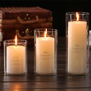 Eco Friendly Nice Normal New Art Candle Paraffin Wax Custom Competitive Price High Quality Wholesale Pillar Candles