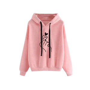 Nouveaux pulls en coton personnalisés avec logo en gros, pulls d'hiver pour femmes, col rond ample et manches longues, couleur unie - Product Image 2