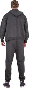 Conjunto Deportivo Premium para Hombre en Gris Carbón, Sudadera con Capucha y Cierre de Cremallera, y Pantalones Deportivos Ajustados para Gimnasio - Product Image 3