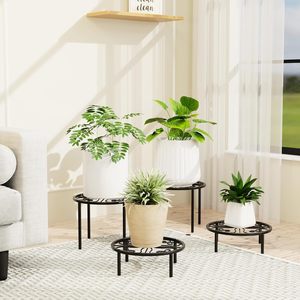 Nuevo Soporte para Plantas de Metal Resistente con Recubrimiento en Polvo, Moderno y Rústico, para Interiores y Exteriores - Product Image 5
