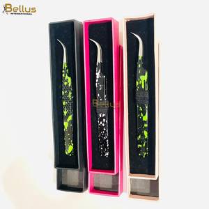 Wholesale Volume Lash Tweezers 45° 90° Color Coated Stainless Steel OEM ODM - Product Image 2