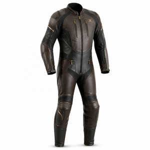 Traje de Motocicleta de Cuero de una Pieza para Turismo y Grand Touring |   Negro Marrón Azul |   Fabricante OEM ODM |   Diseño de Calidad Premium | - Product Image 1