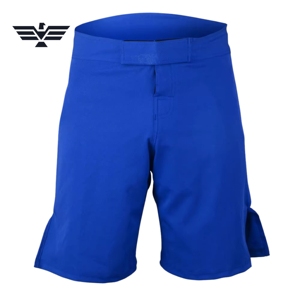 Pantalones Cortos de Compresión MMA Azul Rey Personalizados, Cintura Elástica, 100% Poliéster, Bolsillo Protector para Copa, para Rendimiento Atlético Juvenil y Adulto - Product Image 1