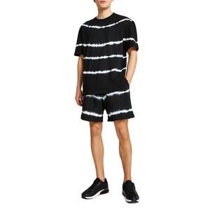 New Summer Men Casual Shorts <b>Sets</b> Short Sleeve T Shirt Solid Brand Clothing 2 Pieces <b>Sets</b> Streetwear Summer Solid Color For Boys - Product Image 1