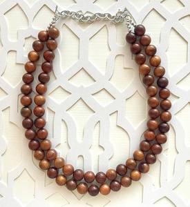 Wooden Necklace for Women Handmade Natural Wood Pendant Stylish Boho Jewelry Lightweight Fashion Accessory <b>Wall</b> <b>Signs</b> - Product Image 6