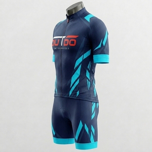 Tenue de cyclisme professionnelle, kit sportif conçu avec un matériau extensible doux pour les courses sur route et les événements d'endurance - Product Image 2