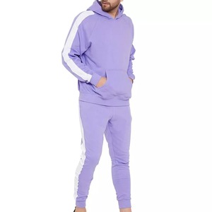 Nouvelle conception de survêtement personnalisé en coton molletonné, sweat-shirts à capuche pour hommes, ensembles deux pièces, vêtements de sport, tenue de fitness, survêtements pour hommes - Product Image 5