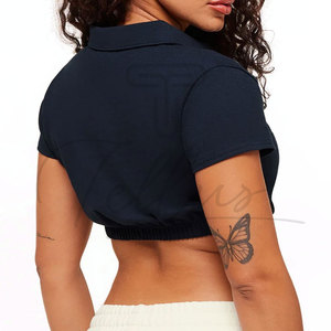 Nuevo Diseño 2026 Ropa de Mujer, Camisetas Polo para Mujer, Camiseta Polo de Moda para Mujer, Corte Ajustado, Personalizada, Proveedor de Ropa Urbana - Product Image 2