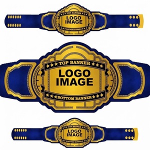 Ceinture de championnat de lutte personnalisée, plaque en métal doré, logo personnalisé, ceinture de titre personnalisée, ceinture de championnat personnalisée - Product Image 4