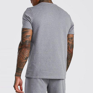 Conjunto Deportivo Informal de Verano para Hombre, Venta al por Mayor, Corte Ajustado, Algodón de Secado Rápido, Gimnasio, Alta Calidad, Personalizable - Product Image 6