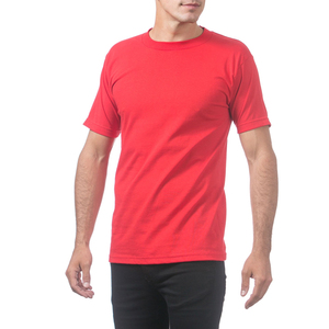 <b>Red</b> Slim Fit Crew Neck T-Shirt Maroon Round Neck <b>Tshirt</b> Men T-Shirt New Short Sleeve Tee Shirts - Product Image 2