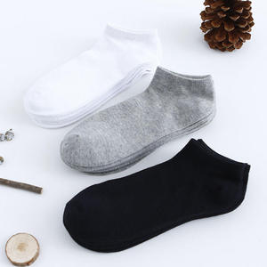 Good Cheap Customized Men's Short Ankle <b>Socks</b> Solid <b>Color</b> Simple Style for Autumn Season High Quality Wholesale - Product Image 5