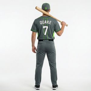 Camiseta de béisbol personalizada sublimada, transpirable, de poliéster, estilo abotonado para jugadores de liga. - Product Image 4