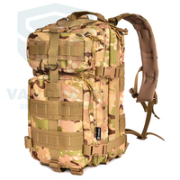 Sac à dos tactique compact EDC Day Pack MOLLE, grande capacité, unisexe, imperméable, en polyester, fabriqué en Indonésie, pour les sports de plein air.