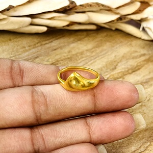 Unique Design Minimalist Peak <b>Ring</b> Boho Brass <b>Rings</b> For Women 18k Gold Plated Geometric Mountain Band <b>RIng</b> For Wholesale/OEM/ODM - Product Image 5