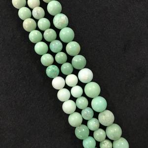 ลูกปัดคริสโซเพรสทรงกลมเกรด AAA รับรองโดย IGI แท้ 100% ขนาด 8-10 มม. สีเขียว สำหรับทำเครื่องประดับ Vivaaz Gems - Product Image 3