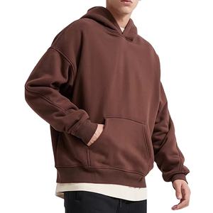 Sweat col rond surdimensionné coupe lourde impression personnalisée costume à capuche 2026 - Product Image 1