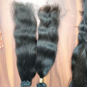 Temple indien du Sud pour Genius Trame Cuticule Alignée Extensions de Cheveux Humains Vierges Non Transformés Style de Vague Naturelle Profonde Droite - Product Image 1