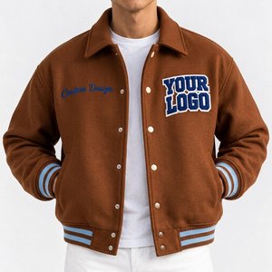 Blouson Bomber Tendance Personnalisé Style Universitaire avec Broderie Vintage en Chenille – Vêtement Urbain Hip Hop et Mode Collégienne - Product Image 5