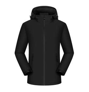 Veste Softshell Unisexe Personnalisée avec Capuche et Fermeture Éclair Frontale, Design Élégant et Uni, Revêtement Coupe-Vent et Imperméable pour Hommes – Vente en Gros - Product Image 6