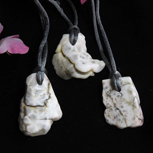 Piedra Natural de Larimar Rosa Pulida en Bruto para Colgante - Mineral Suelto para Fabricación de Collares, Tamaño del Orificio 3MM, Marca PMEGEMSBEADS - Product Image 3