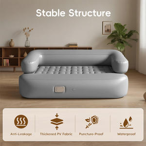 高級ソファベッド圧縮セット家具1人用インフレータブル空気ソファベッドレイジーソファ空気ソファ - Product Image 4